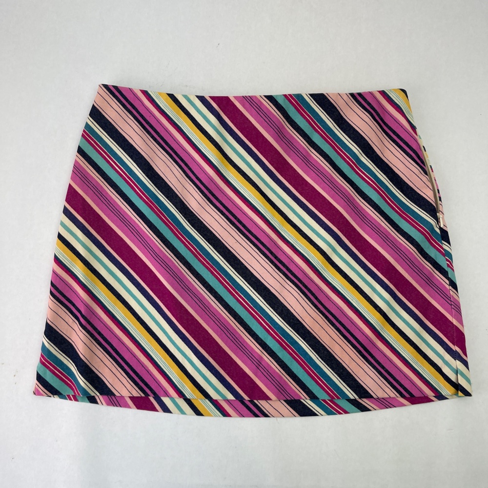 Vintage Express Mini Skirt with Colorful Stripes, 5/6